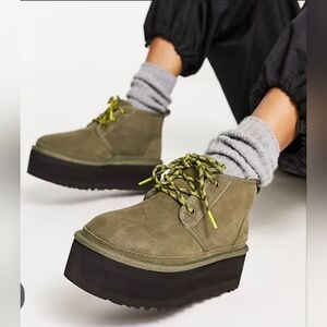 NWOT UGG Neumel Heritage Platform Boots Size 8